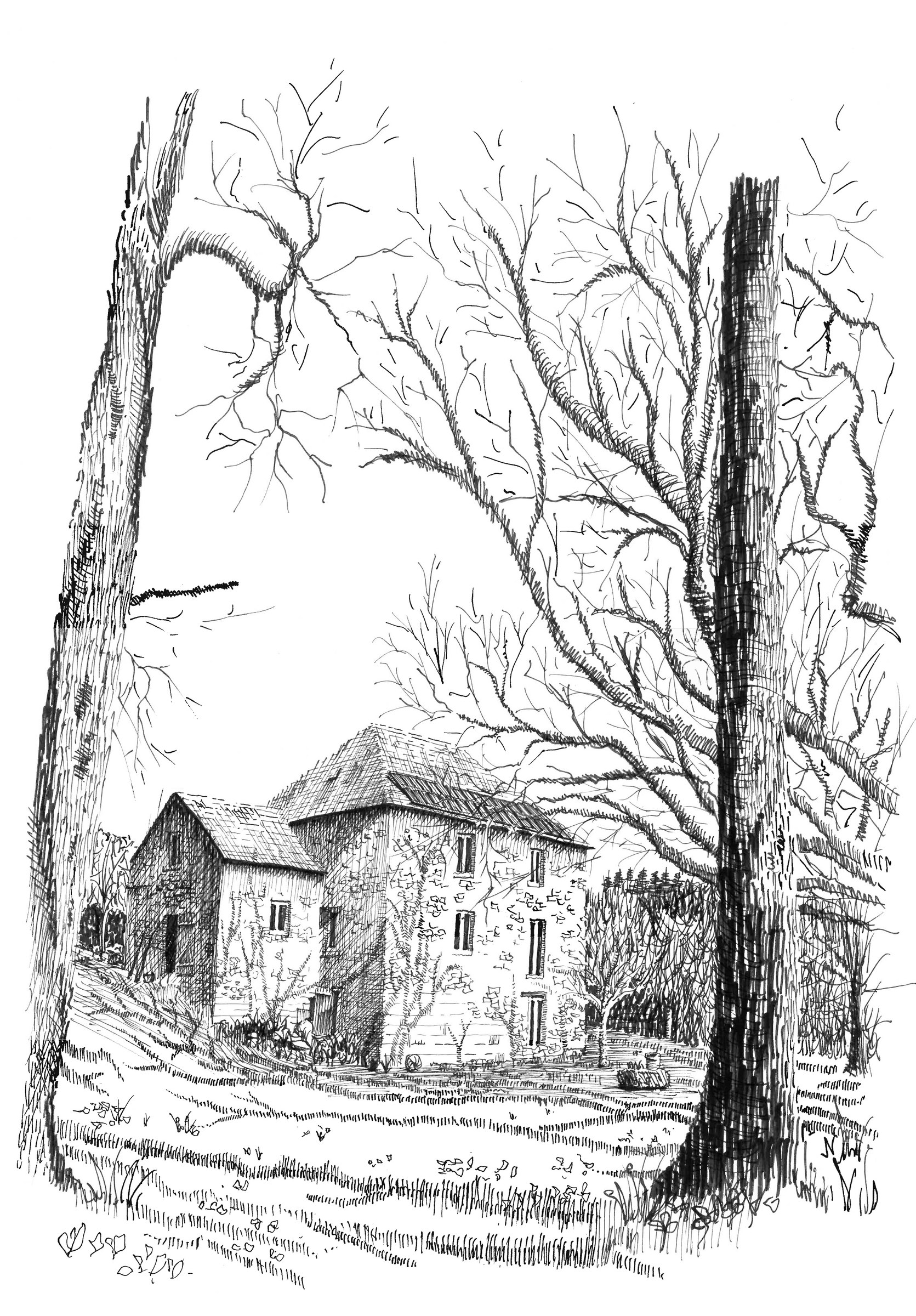 Old mill, Burgundy