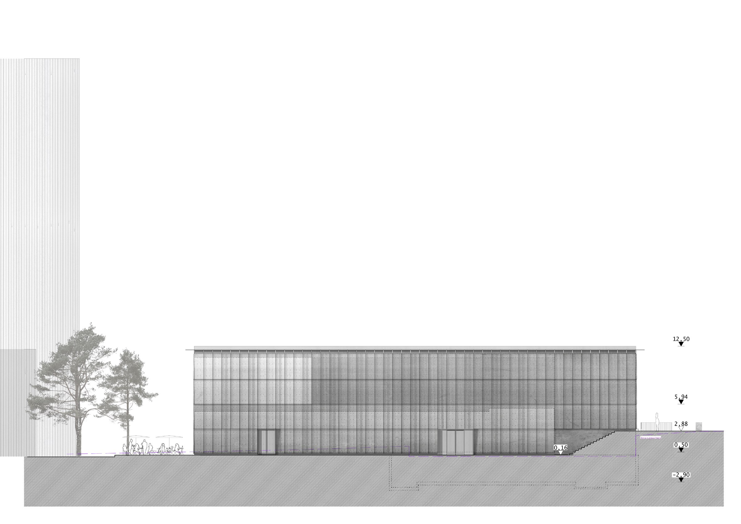 East side view · 1:200