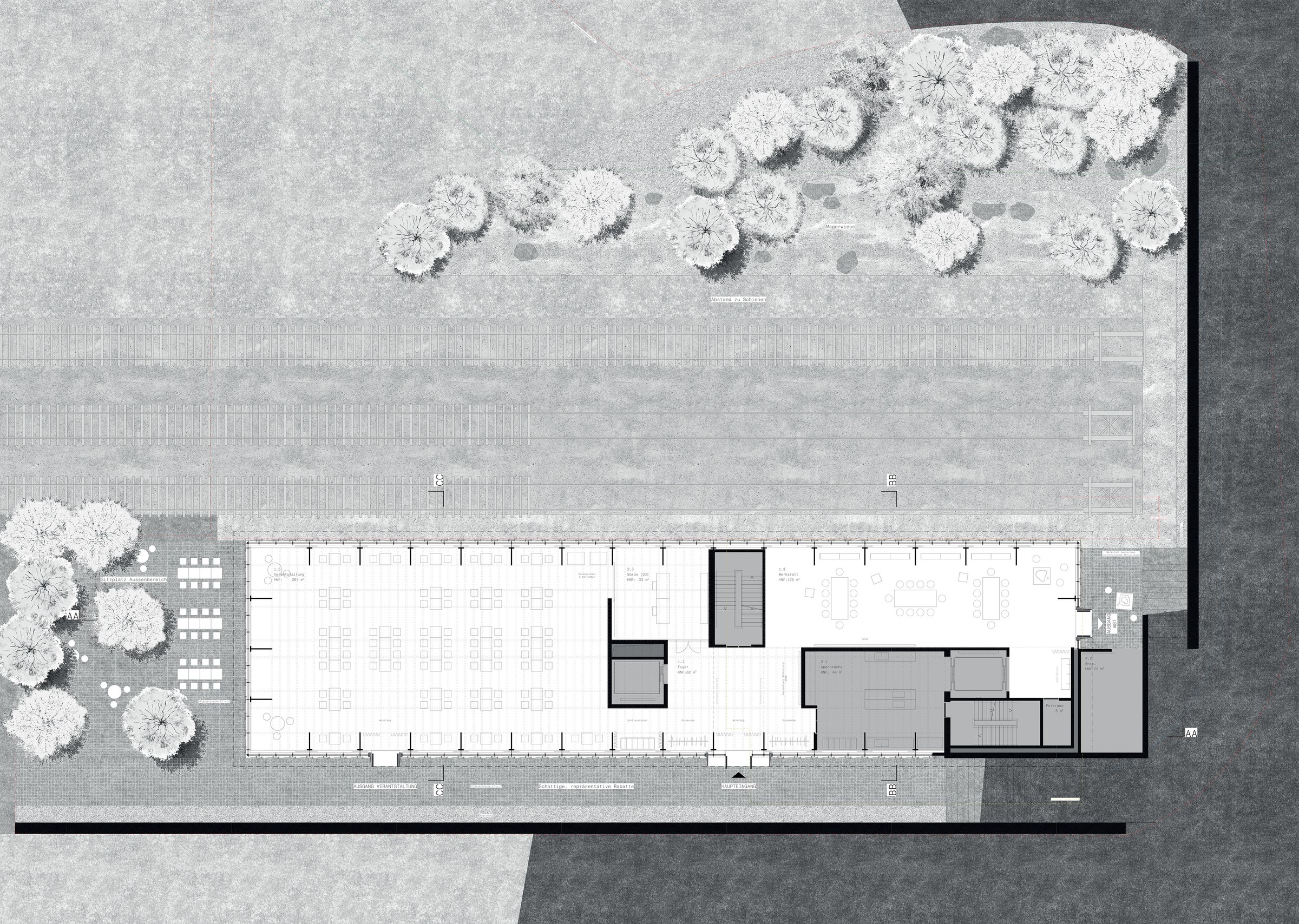 Ground floor plan · 1:200