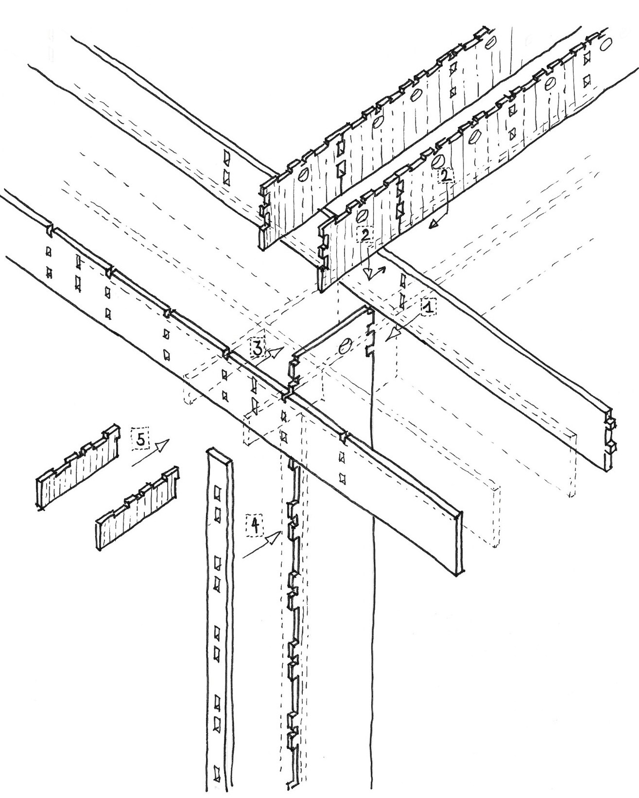 Assembly of CPC nodes · Fineliner drawing