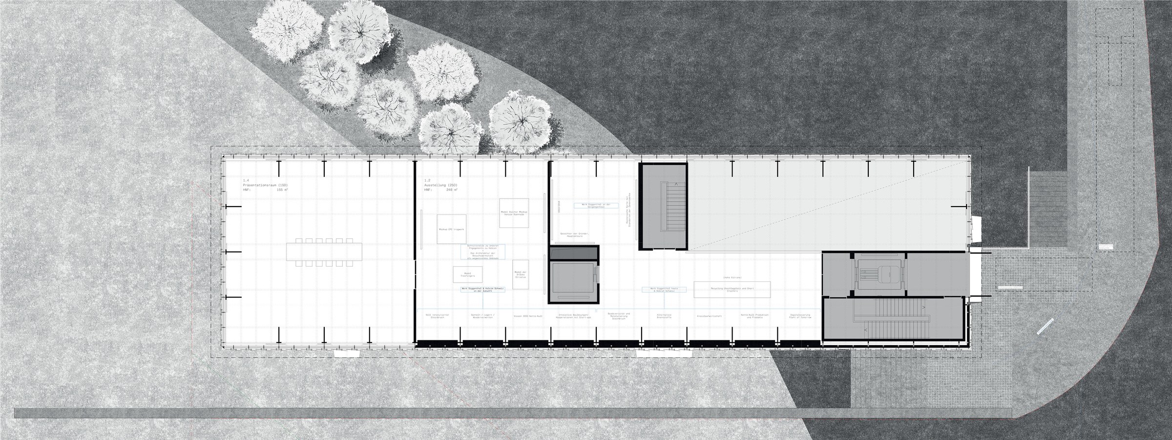 Upper floor plan (R+1) · 1:200