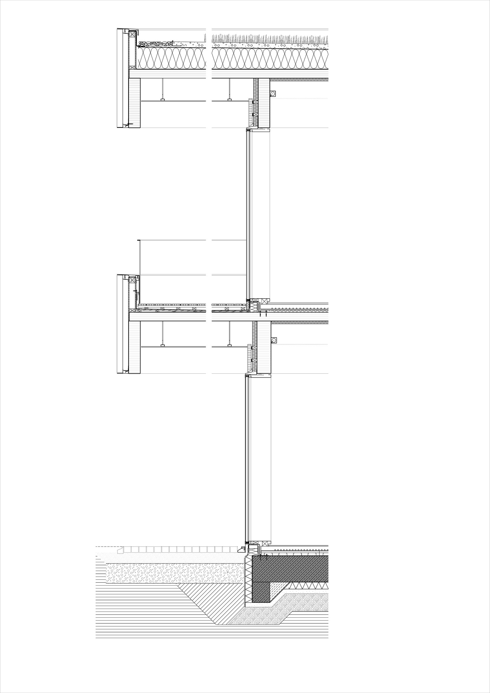 Façade detail section · 1:20 · ©Wulf Architekten
